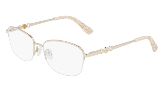 Anne Klein AK5111 Semi-Rimless Prescription Glasses Frames - Gold